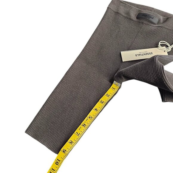 Essentials Fear of God Womens Ribbed Bike Shorts, Cotton Blend, High Rise, Small - Picture 8 of 10